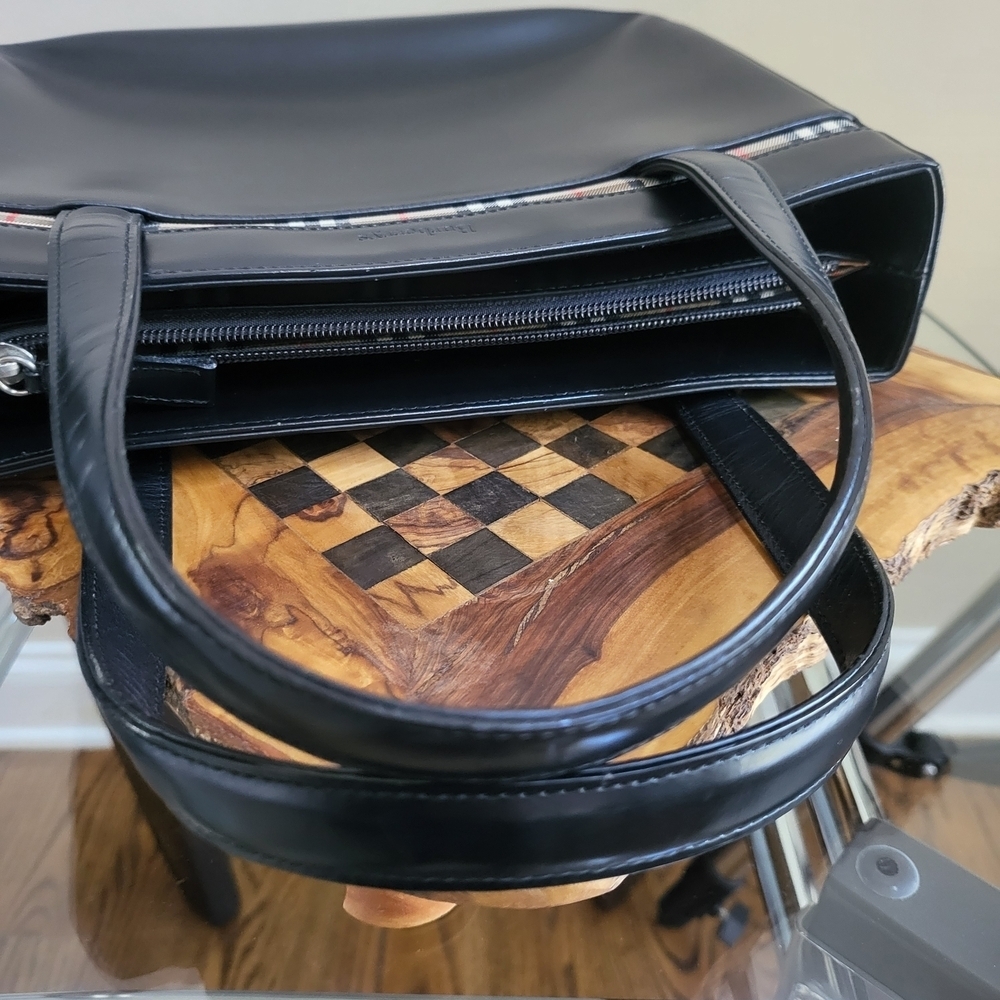 Burberry Burberrys Nova Check Handbag Leather Black..w/COA.. - Picture 15 of 16